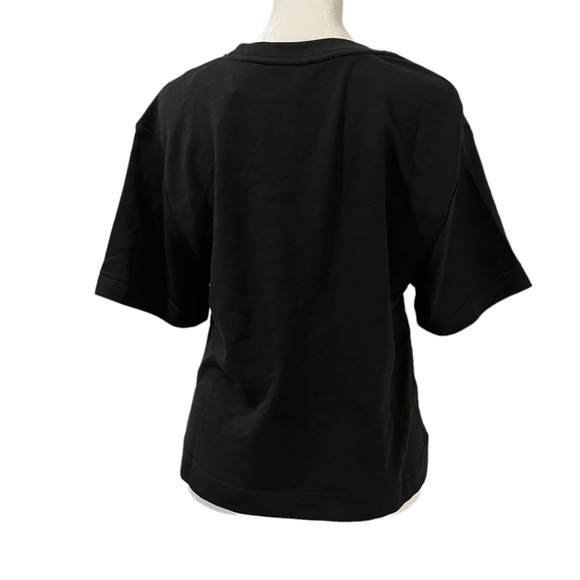 Banana Republic Black Terry Sweatshirt Short Sleeve Sweatshirt - Picture 8 of 11